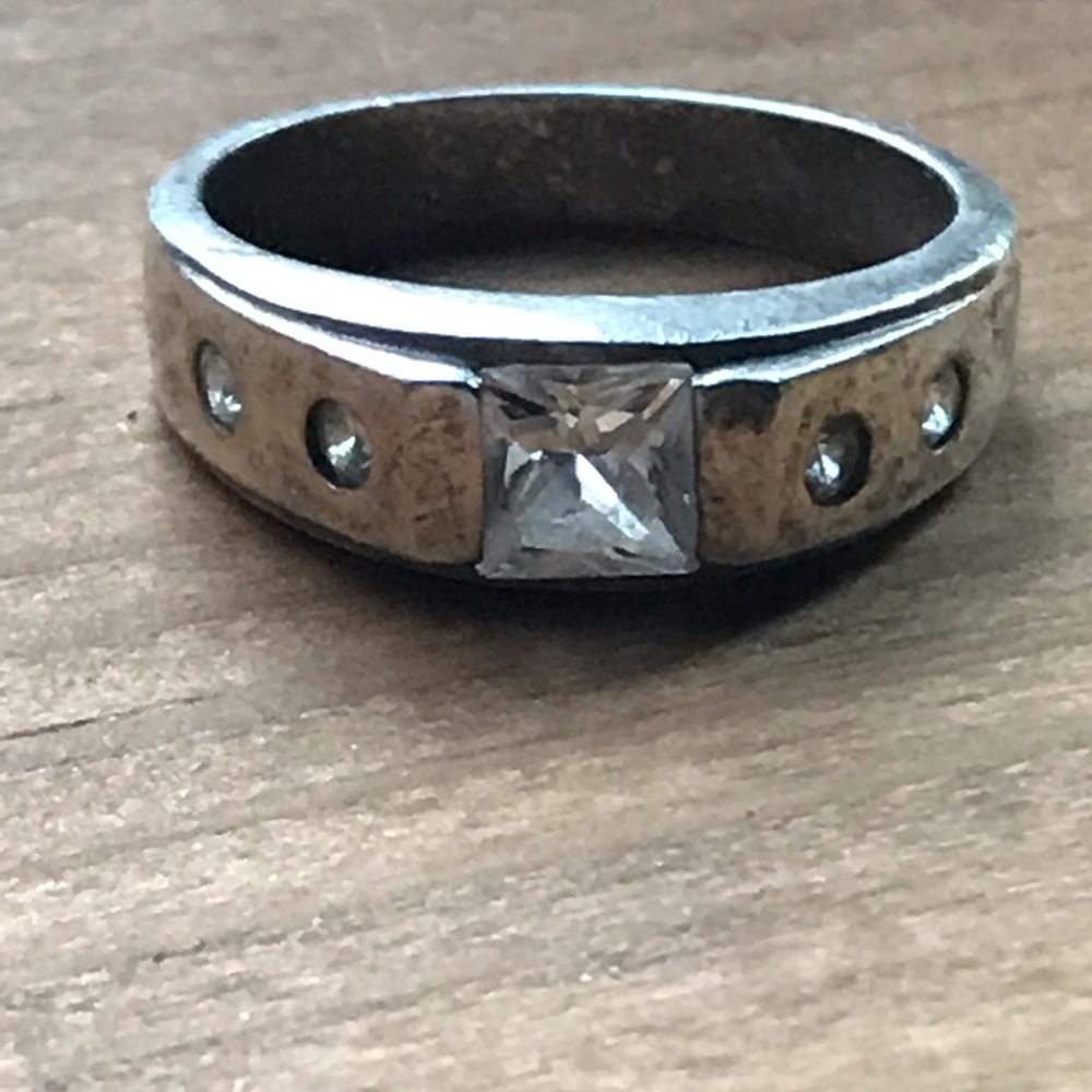 Sterling silver CZ...ring🌺